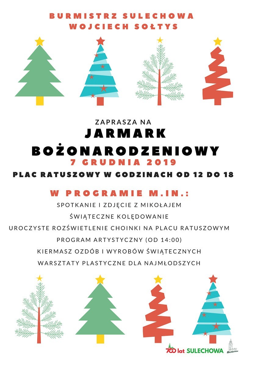 Sulechów: 7 grudnia - Jarmark Bożonarodzeniowy...