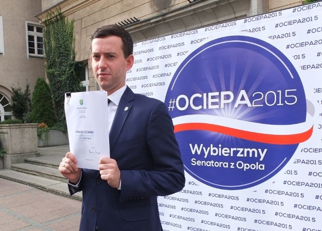Marcin Ociepa pokazał dziś swoje sprawozdanie z pracy jako radny Opola.