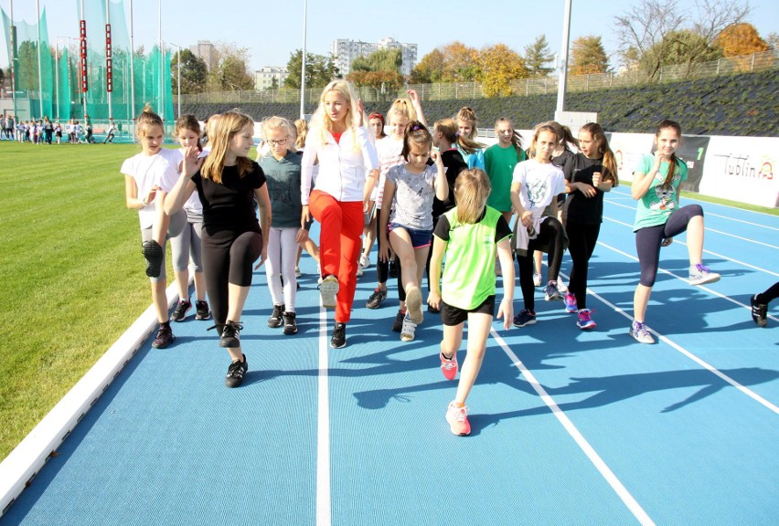 Młodzież trenowała już na nowym stadionie lekkoatletycznym w Lublinie