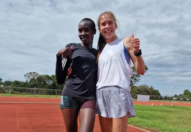 Monika z rekordzistką świata na 10 km Agnes Jebet z Kenii