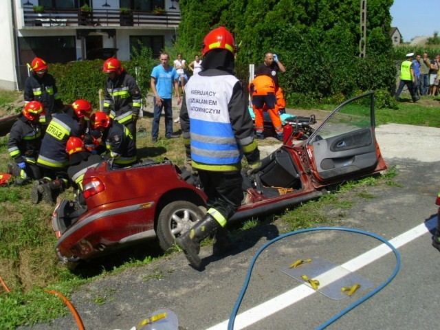 Groźny wypadek na drodze krajowej nr 79 w Nowym Brzesku