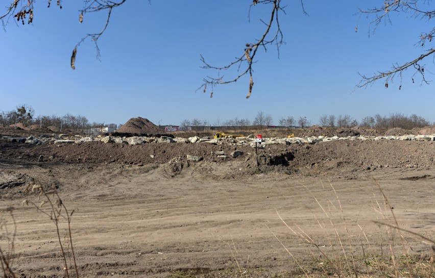 Trwają prace na budowie kompleksu piłkarskiego Polonii Bytom