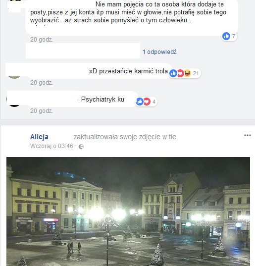 Zhakowali konto Alicji. Policja apeluje do jej znajomych, którzy dostali informacje od hakera, by się zgłaszali