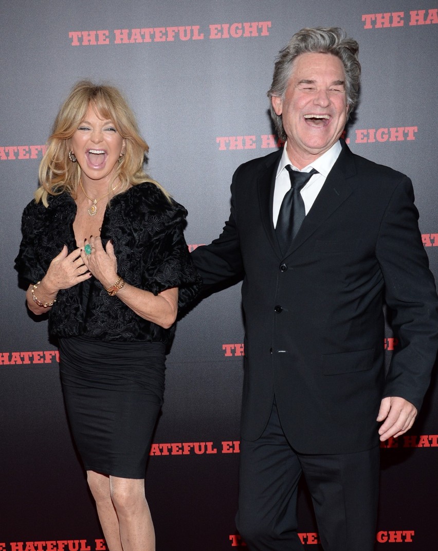 Goldie Hawn i Kurt Russell na premierze "Nienawistnej...