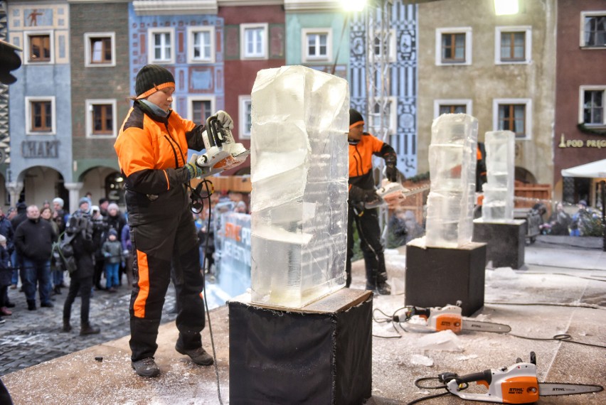 STIHL POZnan Ice Festival 2017 - Początek Festiwalu Rzeźby...