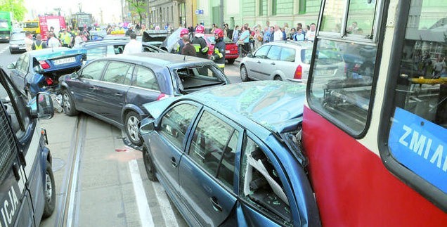 To zdjęcie, które nasz fotoreporter zrobił w kilka chwil po wypadku przy ulicy Jagiellońskiej