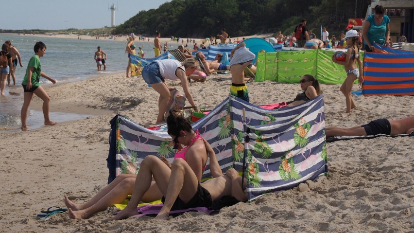 Zobaczcie, jak we wtorkowe południe wyglądała plaża...