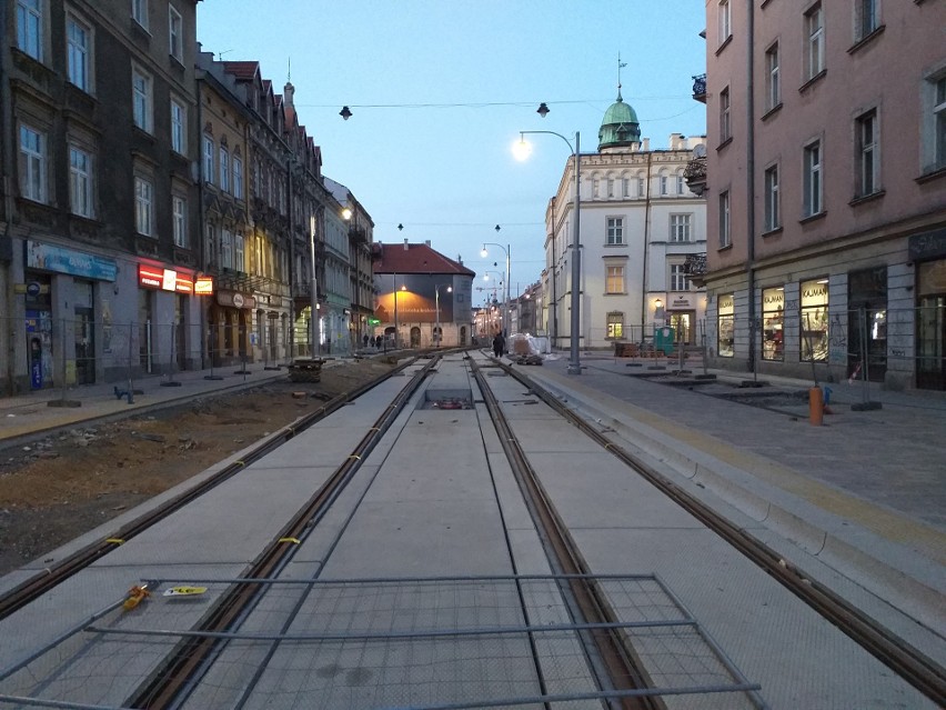 Przebudowa ulicy Krakowskiej trwa od marca 2019 roku