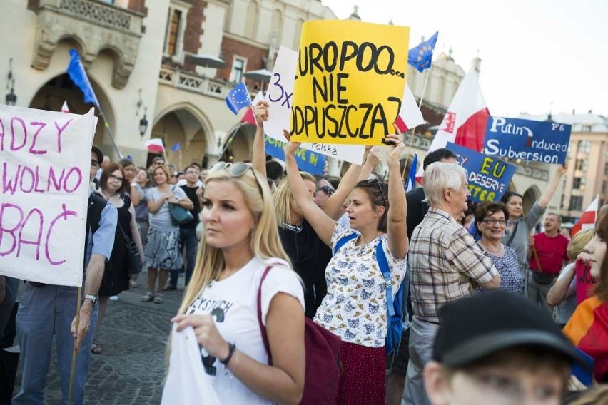 Marsz w obronie niezawisłości sądów przeszedł ulicami Krakowa