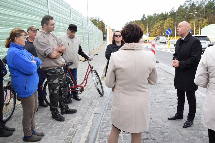 Otwarcie obwodnicy Myśliny i protest mieszkańców.