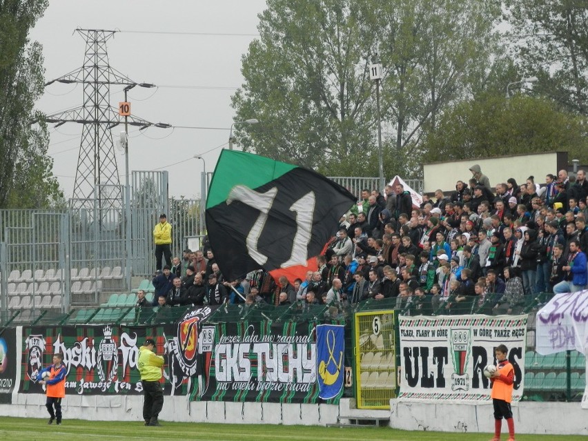 Kibice na meczu GKS Tychy - GKS Bełchatów 1:3