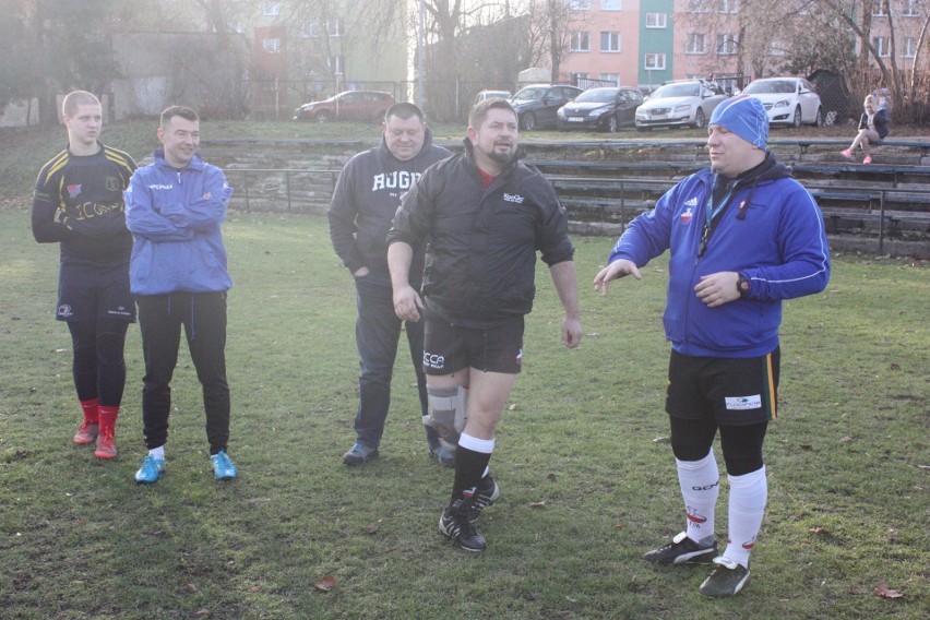 Noworoczny mecz rugbistów Edach Budowlanych Lublin. Spotkali się na boisku przy Krasińskiego (ZDJĘCIA)