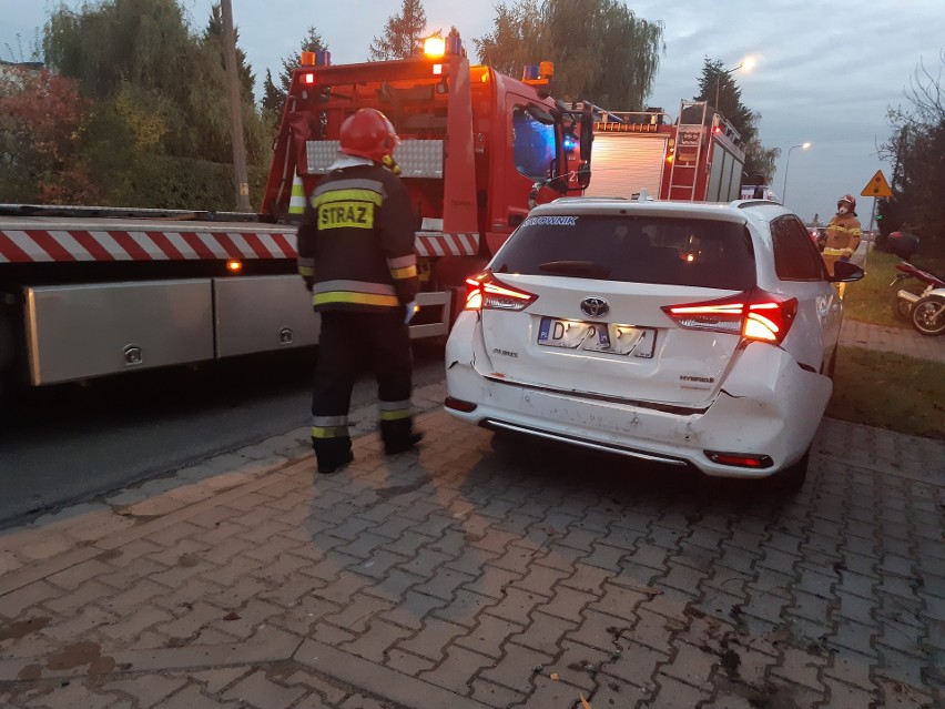 Wypadek na ul. Grota-Roweckiego we Wrocławiu 3.11.2020