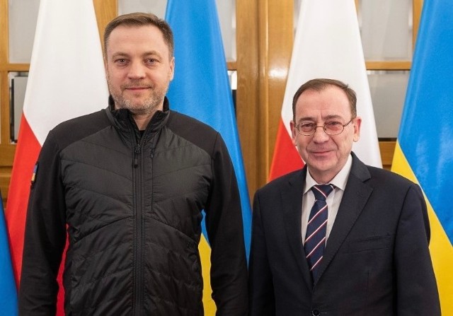 Denys A. Monastyrski, szef MSW Ukrainy i Mariusz Kamiński, szef MSWiA