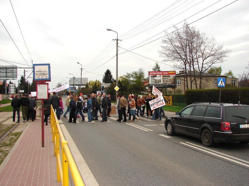 Protest mieszkańców ul. Witosa [zdjęcia]
