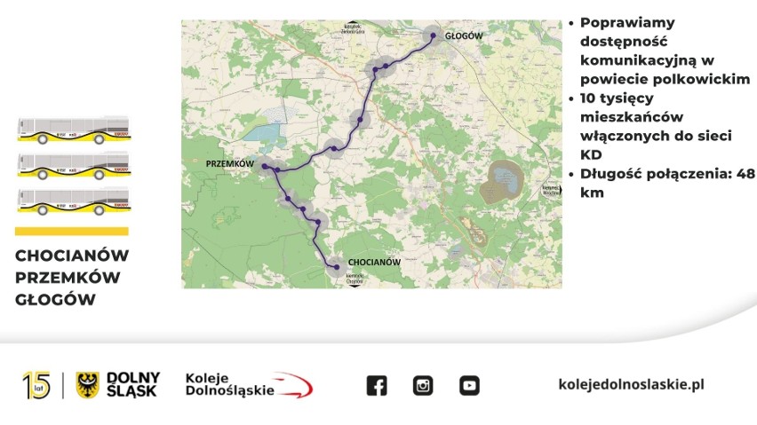 Mapa połączenia Chocinaków-Głogów...