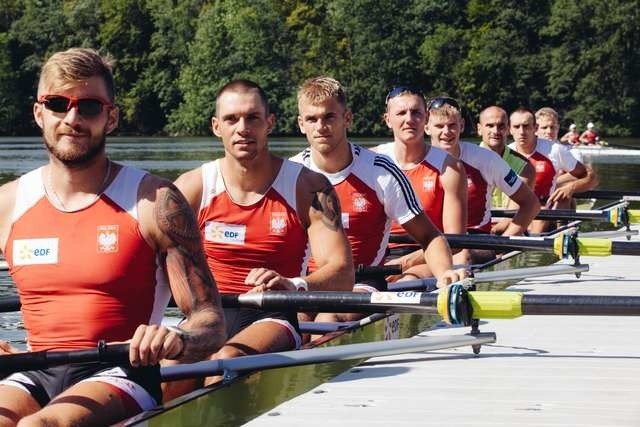 Polska ósemka: (od lewej) Piotr Juszczak, Marcin Brzeziński, Michał Szpakowski, Krystian Aranowski, Robert Fuchs, Mikołaj Burda, Mateusz Wilangowski, Zbigniew Schodowski, brakuje na zdjęciu sternika Daniela Trojanowskiego