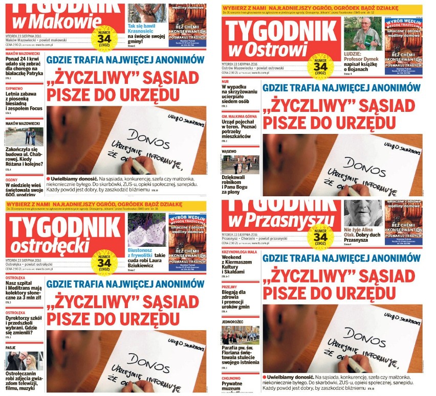 O donosach i... Zobacz, o czym u nas przeczytasz