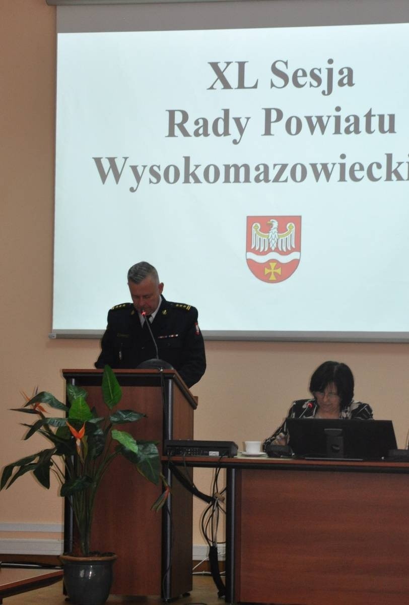 XL sesja rady powiatu wysokomazowieckiego.
