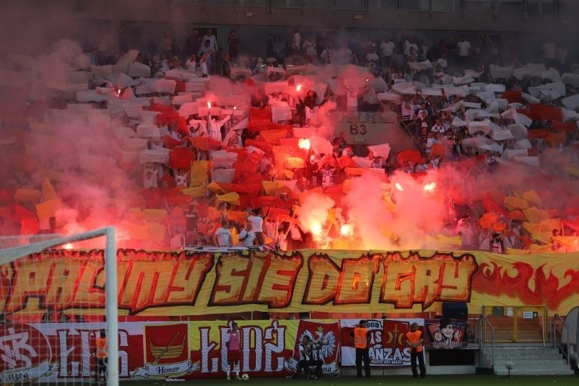 ŁKS LEGIA. Kibice na meczu ŁKS Legia - GALERIA ZDJĘĆ 