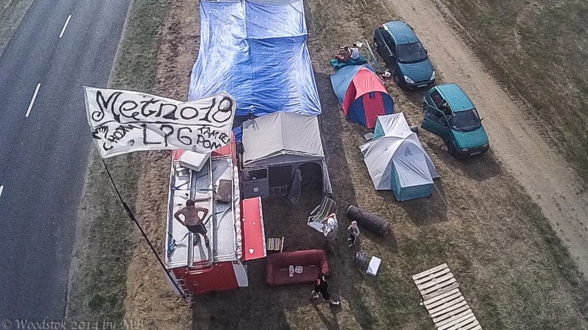 Przystanek Woodstok 2014 widziany z drona
