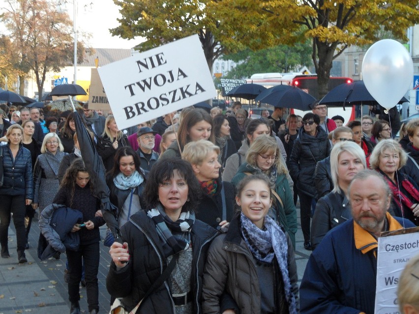 Czarny protest w Częstochowie