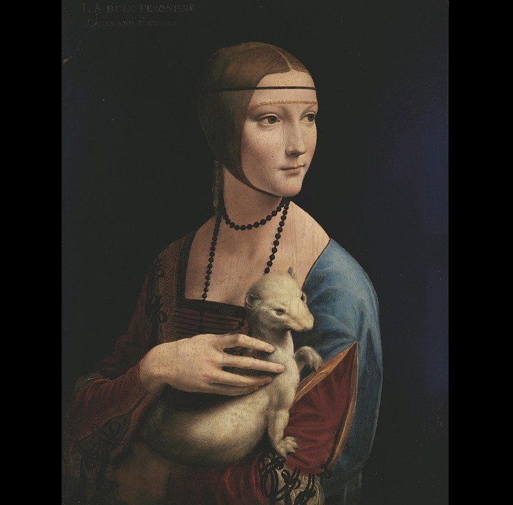 "Dama z gronostajem", Leonardo da Vinci...