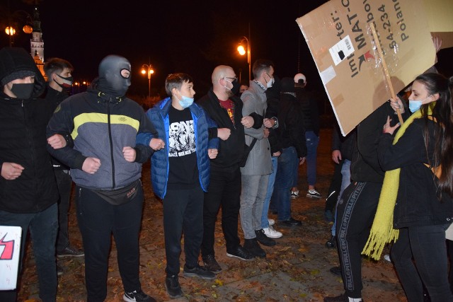 Dwie osoby zostały zatrzymane podczas protestu w Częstochowie