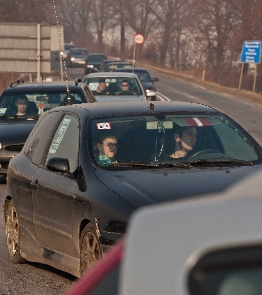 Protest kierowców w Brzegu