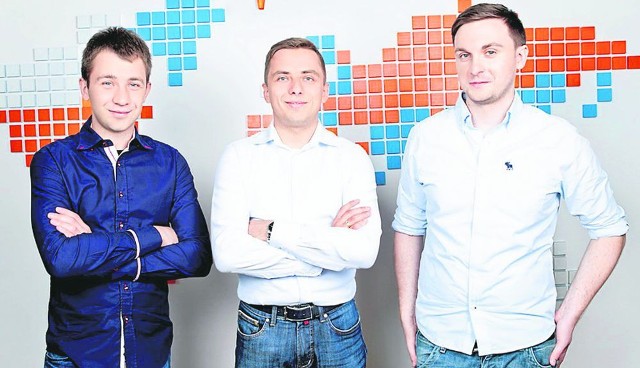 Firmę Brainly założyło trzech młodych ludzi: (od lewej) Tomasz Kraus, Łukasz Haluch, Michał Borkowski