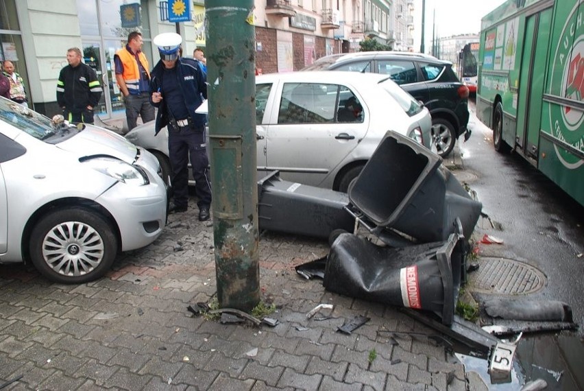 Kierowca BMW miał wypadek w Sosnowcu na 3 Maja