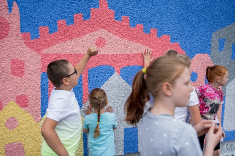 Nowy Port oczami najmłodszych mieszkańców. W niedzielę odsłonięto niezwykły mural