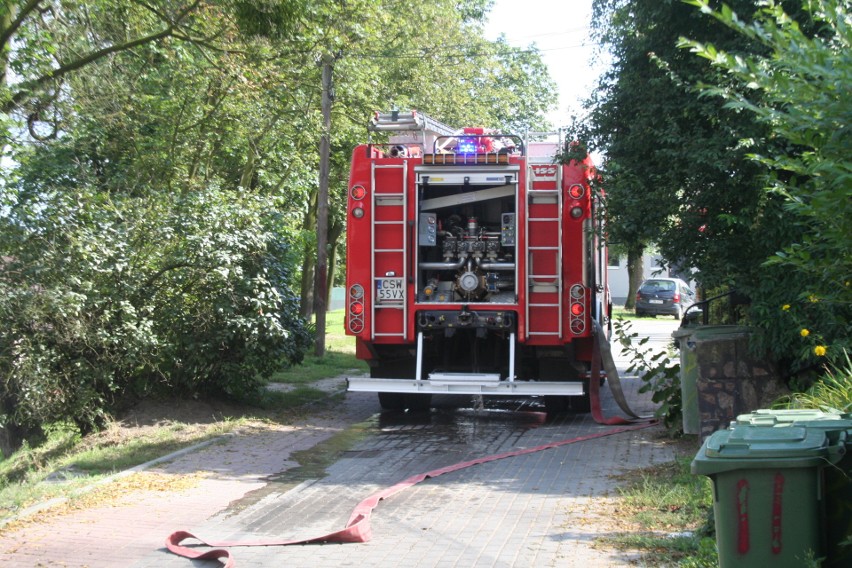Trzy wozy straży pożarnej pojawiły się na ulicy Mickiewicza...