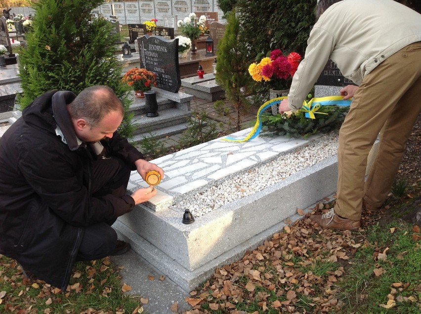 Członkowie RAŚ odwiedzili groby Michała Smolorza i Augustyna Halotty