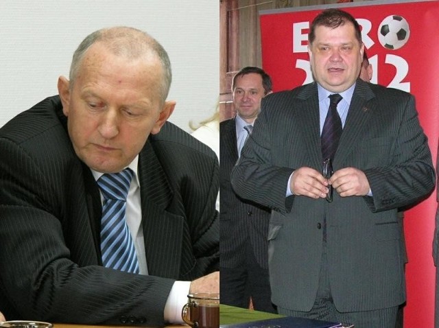 Wójt Andrzej Pulit (po lewej) i  Wojciech Huczyński.