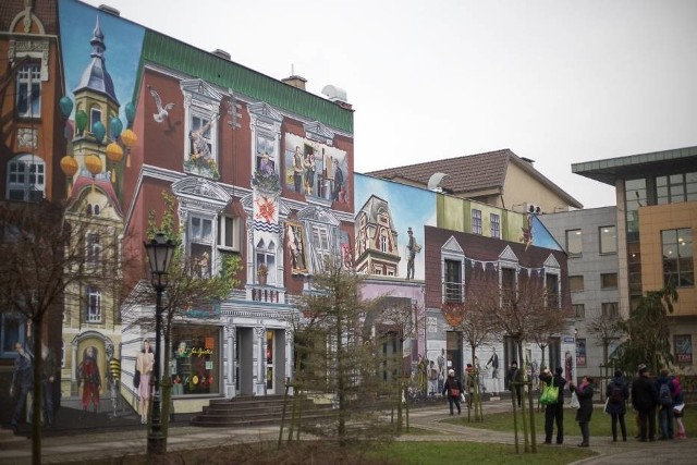 Mural przy ul. Starzyńskiego.