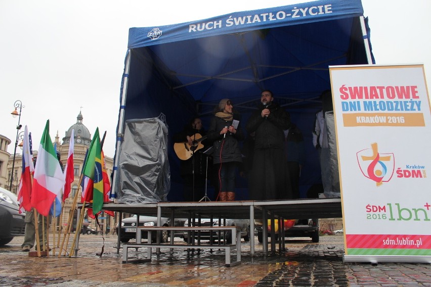 Akcja „500 dni do ŚDM” na placu Litewskim w Lublinie