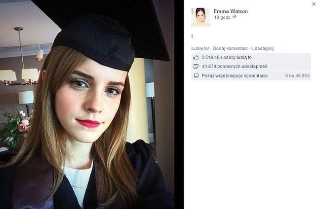 Emma Watson (fot. screen z Facebook.com)