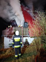 Pożar domku letniskowego koło Sulęczyna. Spaliło się wnętrze domku