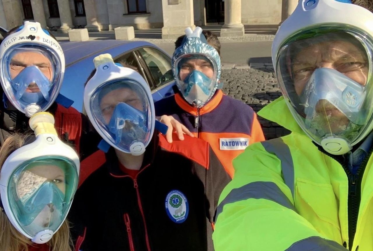 Maska dla Medyka: W Sosnowcu przerabiają maski do nurkowania na sprzęt dla  lekarzy i pielęgniarek | Dziennik Zachodni