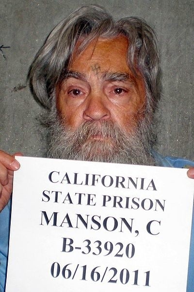 Charles Manson w więzieniu stanowym w Californi, czerwiec...