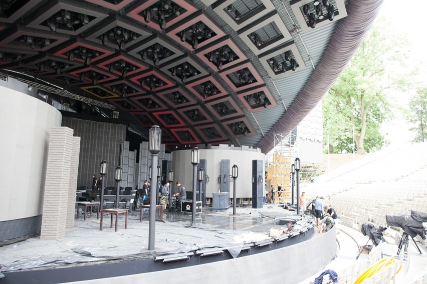 Opole 2015. Amfiteatr gotowy jest na przyjęcie wykonawców....