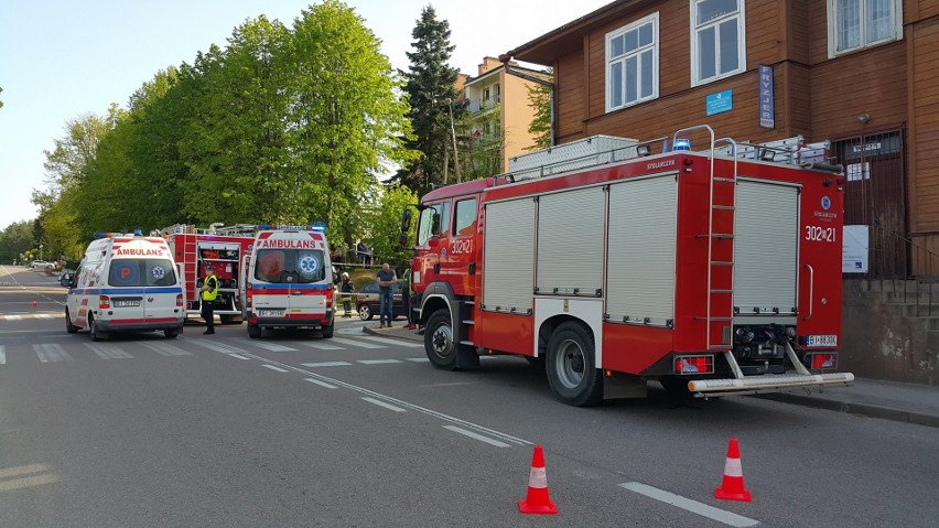 Supraśl. Wypadek na ul. Piłsudskiego. Seat zderzył się z...