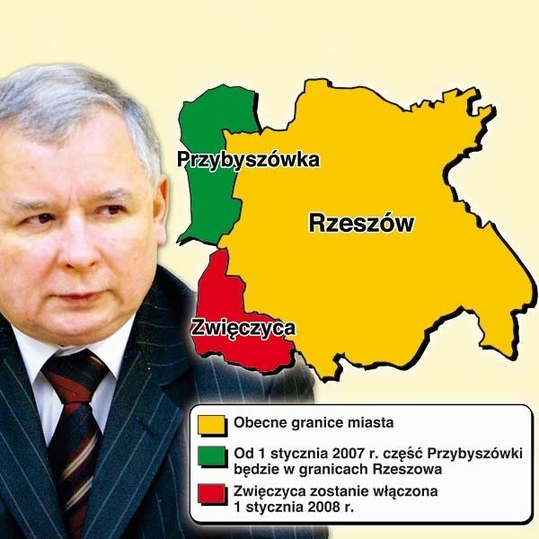 Premier łaskawie zgodził się na Przyłączenie Przybyszówki. Rzeszów będzie większy na raty.