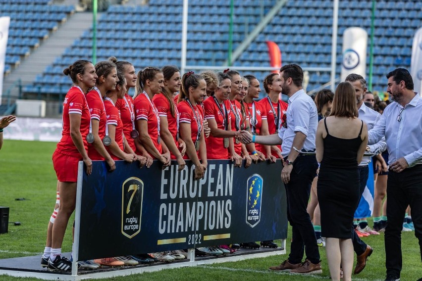 3.07.2022, Kraków: polskie mistrzynie Europy w rugby...