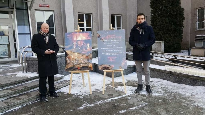 Sosnowiec, 1 lutego 2018 r.: Lewica zapaliła znicze, by...