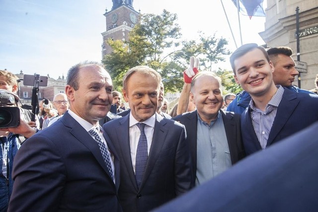 Donald Tusk w Krakowie