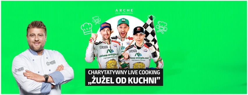 Charytatywny Live Cooking w Częstochowie. Żużlowcy będą gotować pod czujnym okiem Tomasza Jakubiaka. W ten sposób wesprą Oliviera Dłubałę