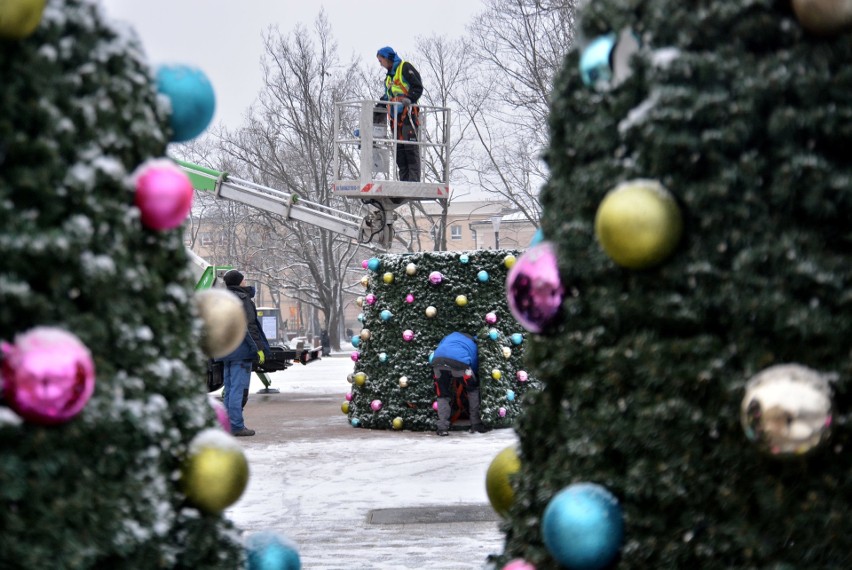 Na placu Litewskim stanęła świąteczna choinka (ZDJĘCIA)