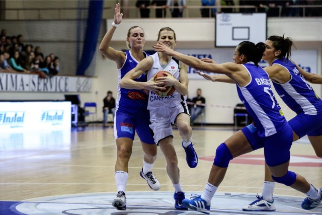 26.02.2014 krakow .koszykowka kobiet wisla canpack basket lattes montpellier euroliga n/z quigley fot. anna kaczmarz / polskapresse / dziennik polski